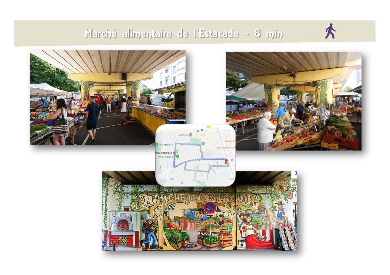 Le 62 - Spacieux T2 Avec Jardin, Parking & Tramway Гренобль Экстерьер фото